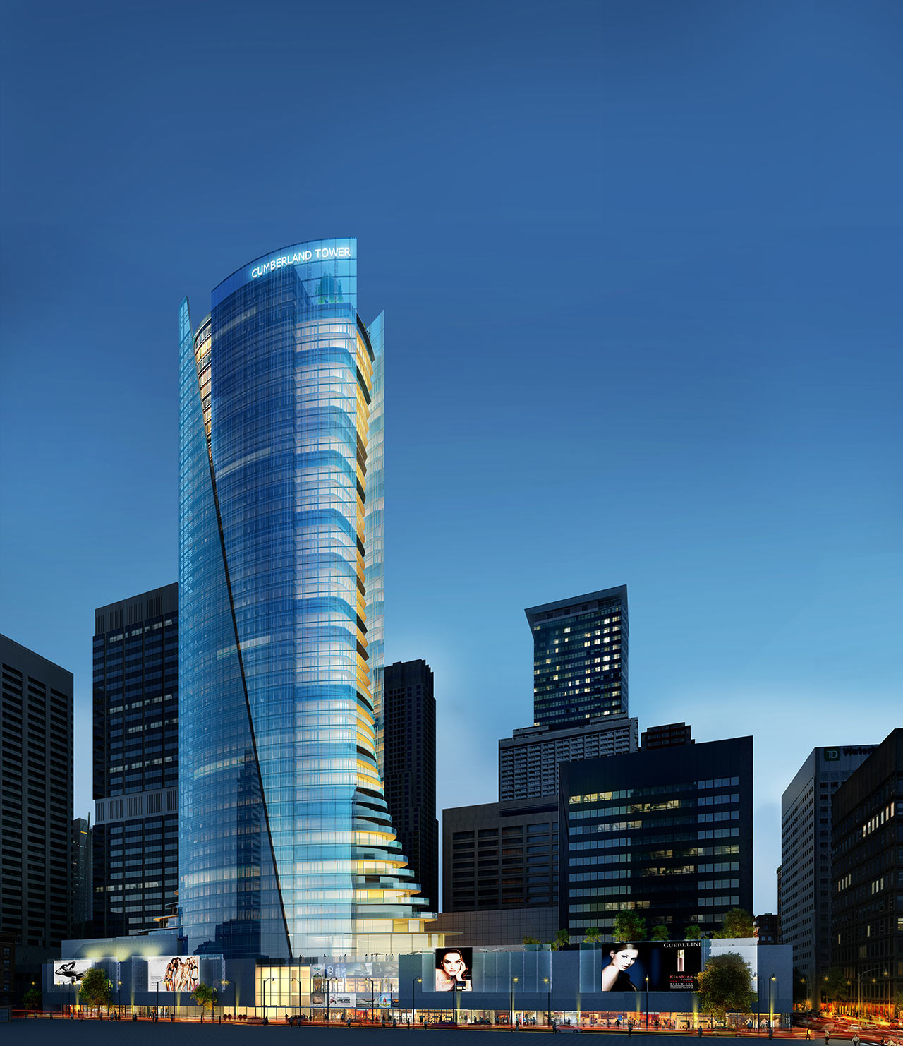 Humphreys Partners Architects Toronto Tower Rendering Night