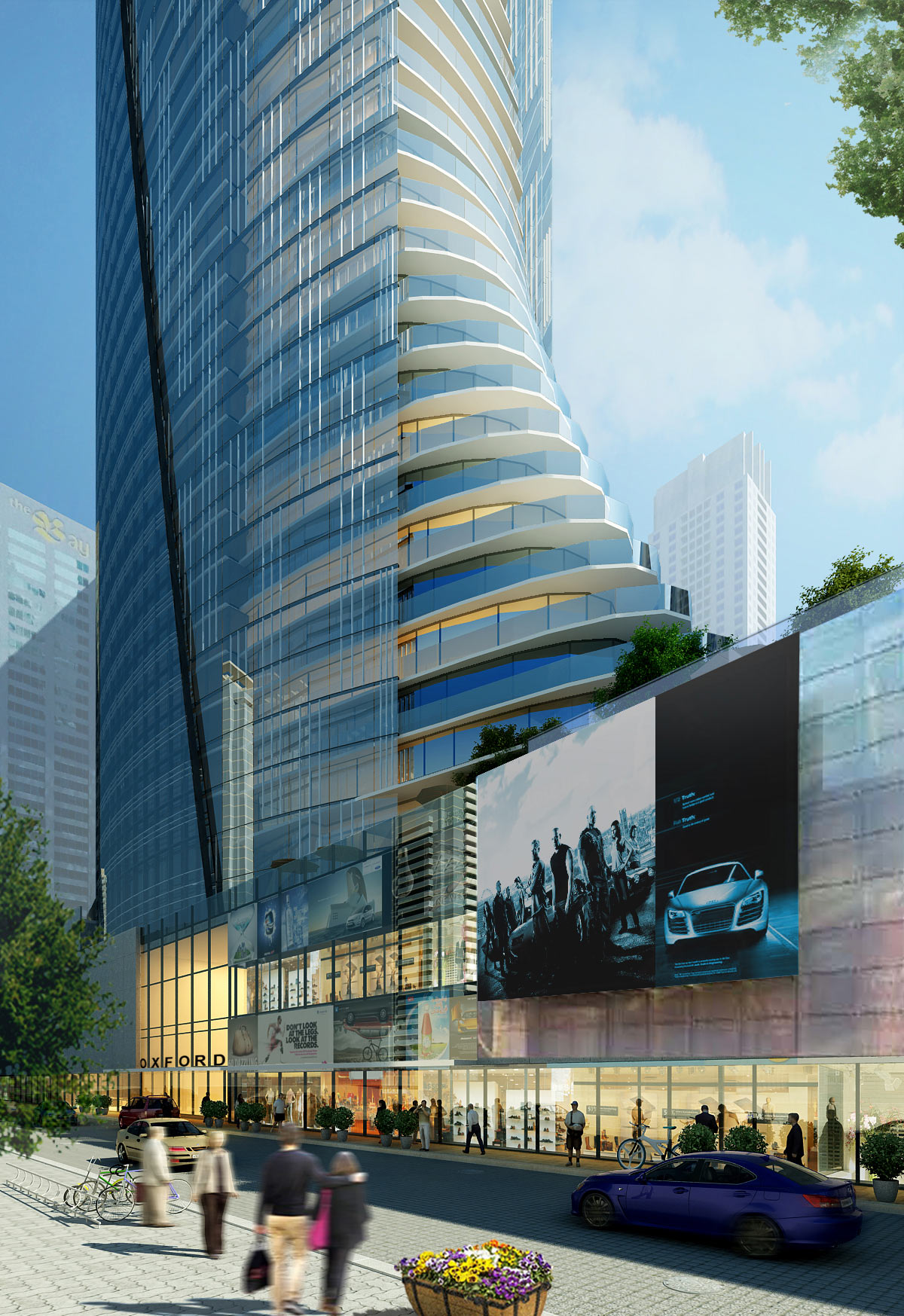 Humphreys Partners Architects Toronto Tower Rendering Street View