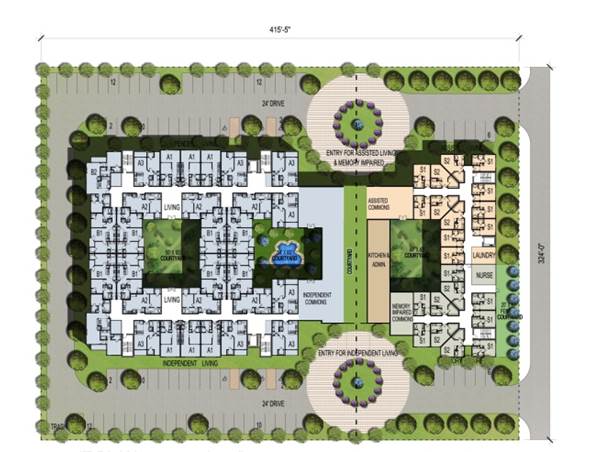 Humphreys Partners Architects ESenior Housing Prototype PP Site Plan 1