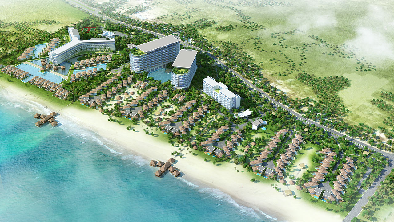 Humphreys Partners Architects Cyan Resort Masterplan Aerial 2