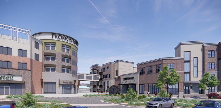 Promontory developers could shrink their apartment count and add a sky bridge