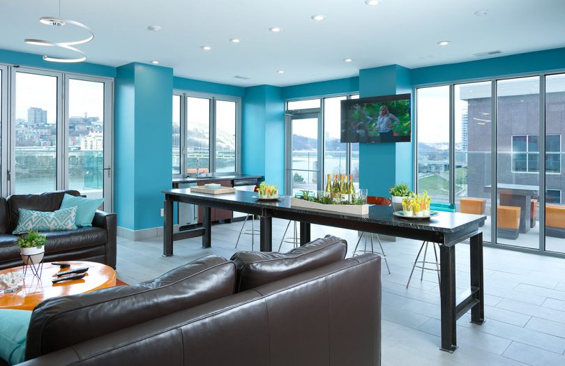 Humphreys Partners Architects Aqua on the Levee Club Room 5th Floor