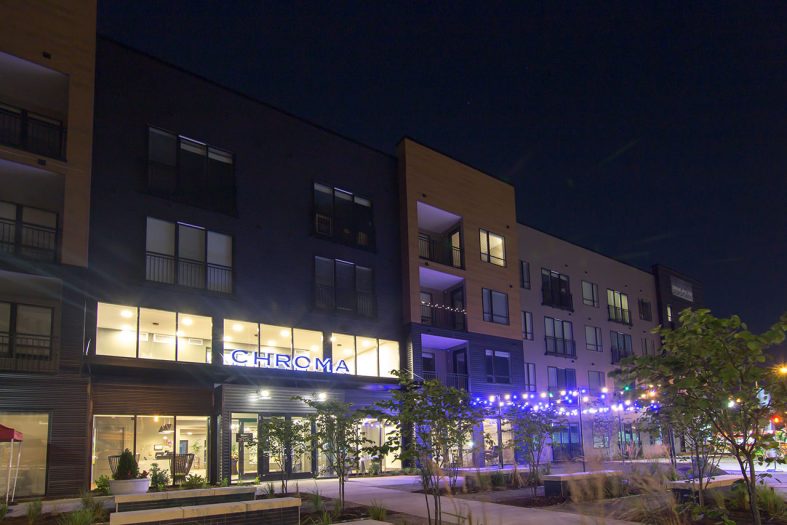 Humphreys Partners Architects Chroma Exterior Evening