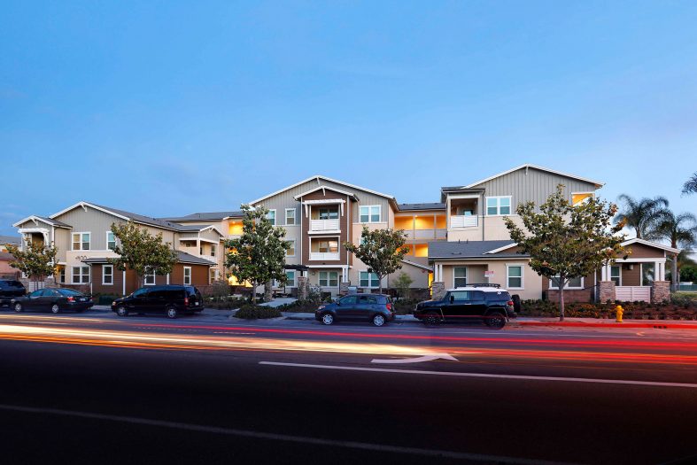 Humphreys Partners Architects Compass Rose Exterior Street Night 1