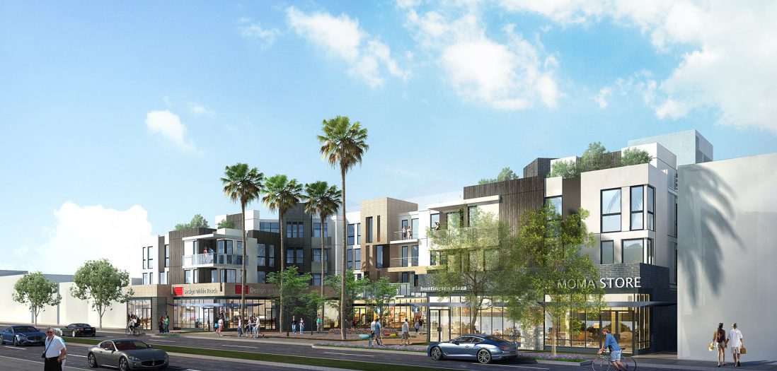 Humphreys Partners Architects Huntington Plaza Rendering Front Exterior