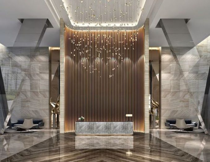 Humphreys Partners Architects Imperia Tower Rendering Front Desk Wall Web