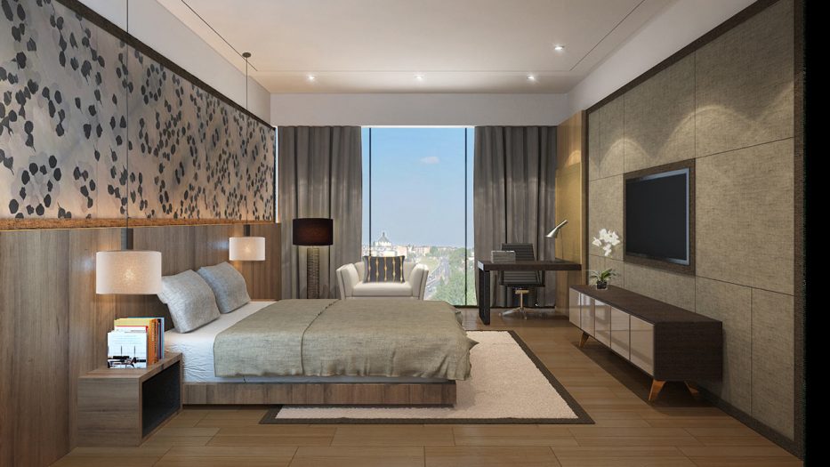 Humphreys Partners Architects Imperia Tower Rendering Hotel Guestroom Web