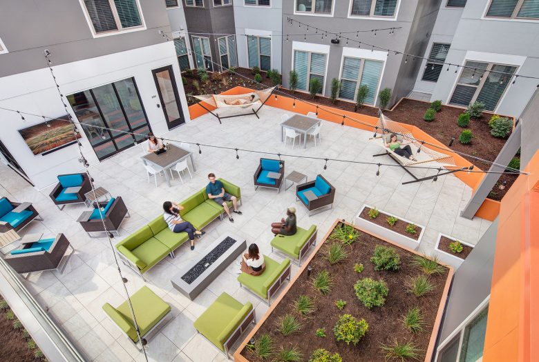 Humphreys Partners Architects Octave Courtyard Aerial