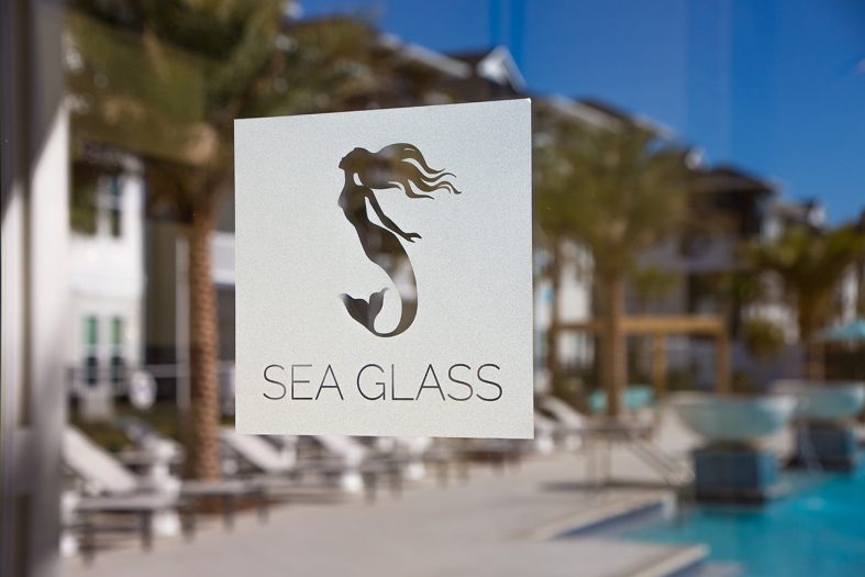 Humphreys Partners Architects Sea Glass Pool Sign