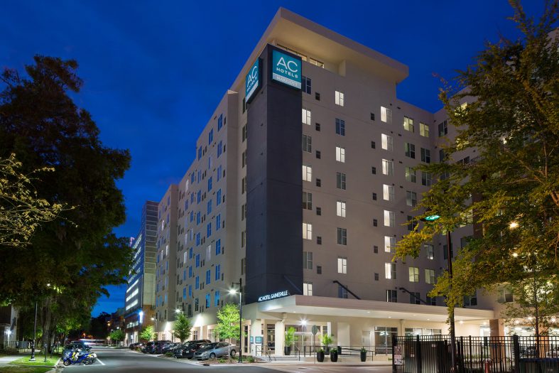 Humphreys Partners Architects TSAG AC Hotel by Marriott Exterior Evening