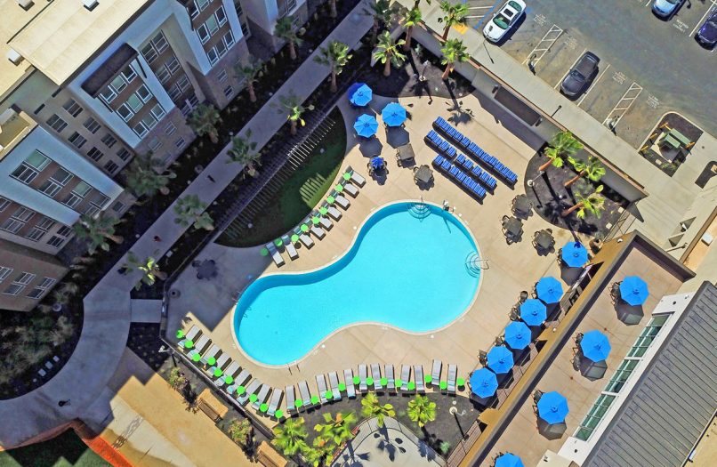 Humphreys Partners Architects The Crossing Exterior Pool Aerial