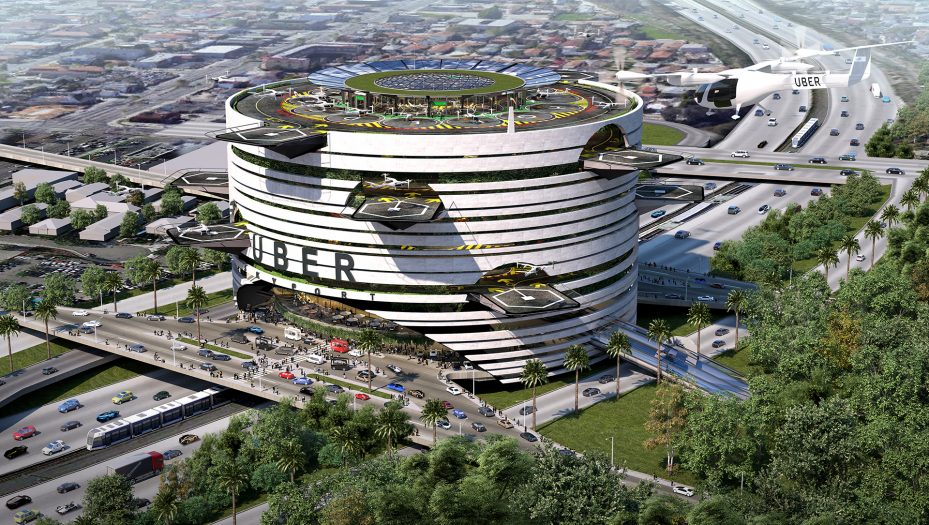 Humphreys Partners Architects Uber Elevate 2018 Mega Skyport Aerial ALT